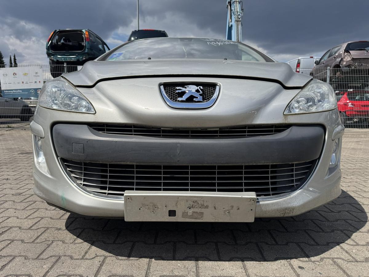 Peugeot 308 I original Stossf&auml;nger Sto&szlig;stange vorne mit Nebelscheinwerfer ETS Aschgrau Bj.2008
